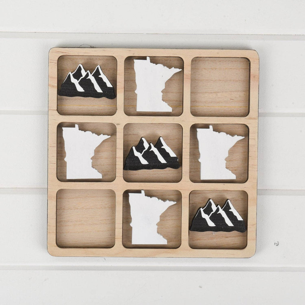 Minnesota Tic Tac Toe Board: Minnesota with Antlers