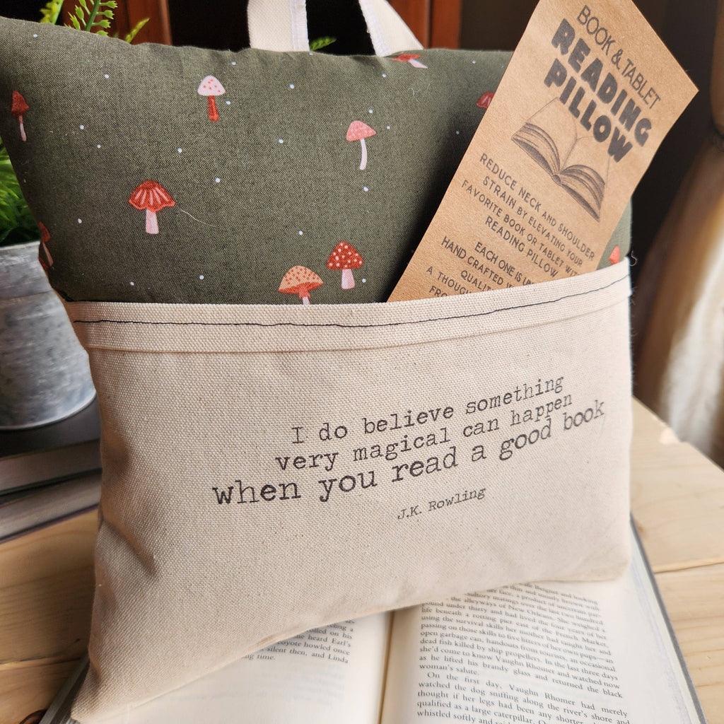 Something Magical, Reading Pillow, tiny mushroom