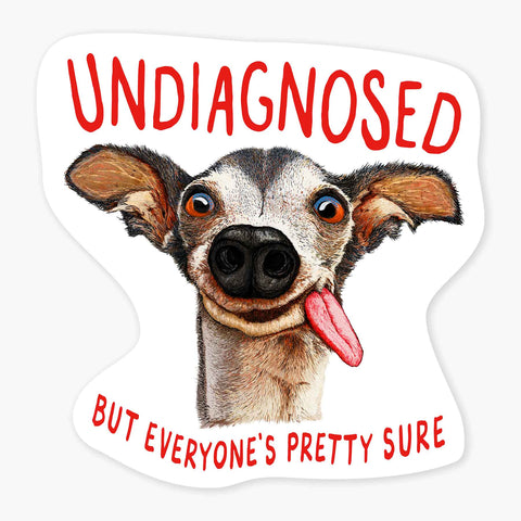 Undiagnosed - 3" Art Sticker - No Barcode