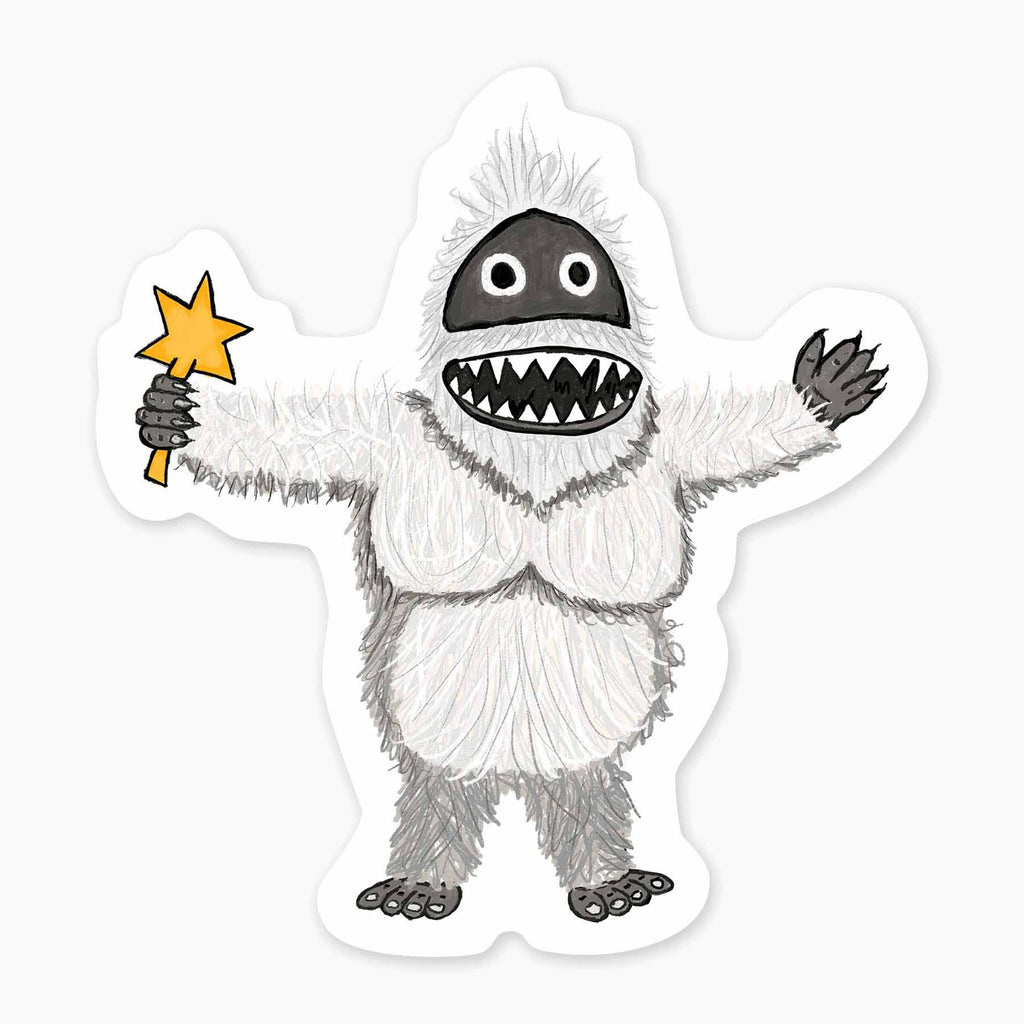 Yeti - 3" Art Sticker - No Barcode