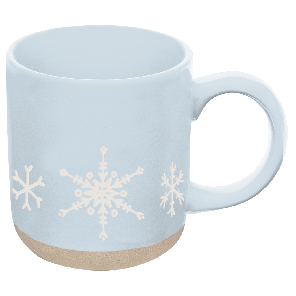 *NEW* Snowflakes Stoneware Coffee Mug - Christmas Decor