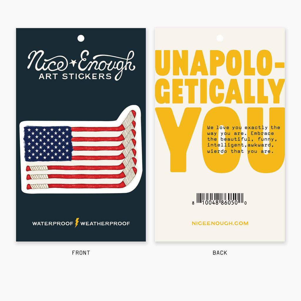 Hockey Pride - 3" Art Sticker - No Barcode