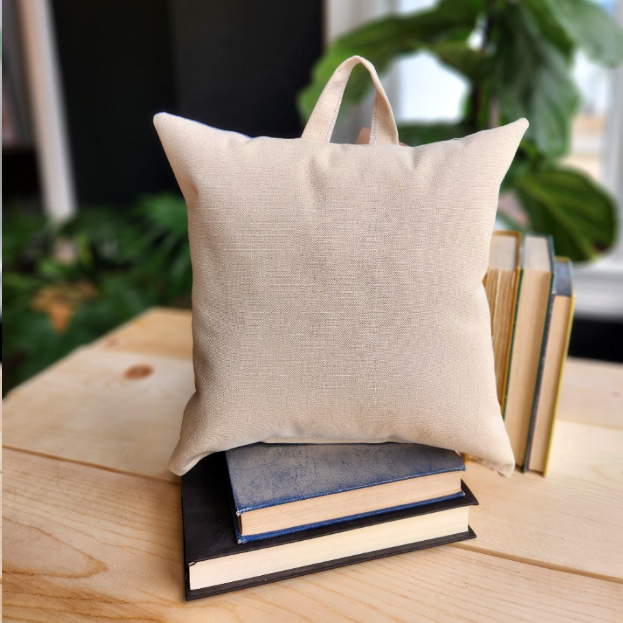 What Happens...- Book Club, Reading Pillow, tiny flowers