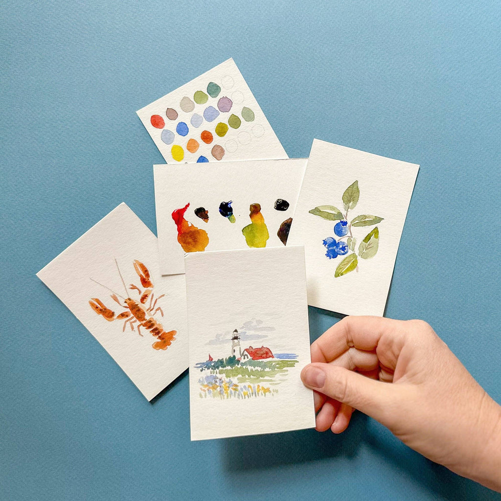 Mini Watercolor Painting Kit: Lighthouse