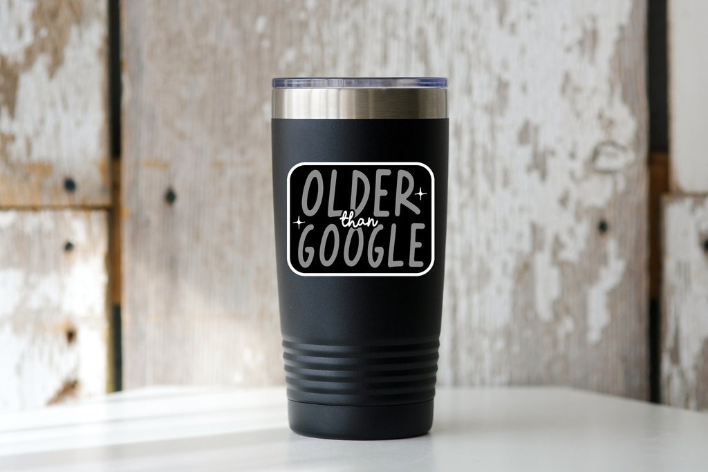 Older Than Google Sticker - dirty thirty, over the hill