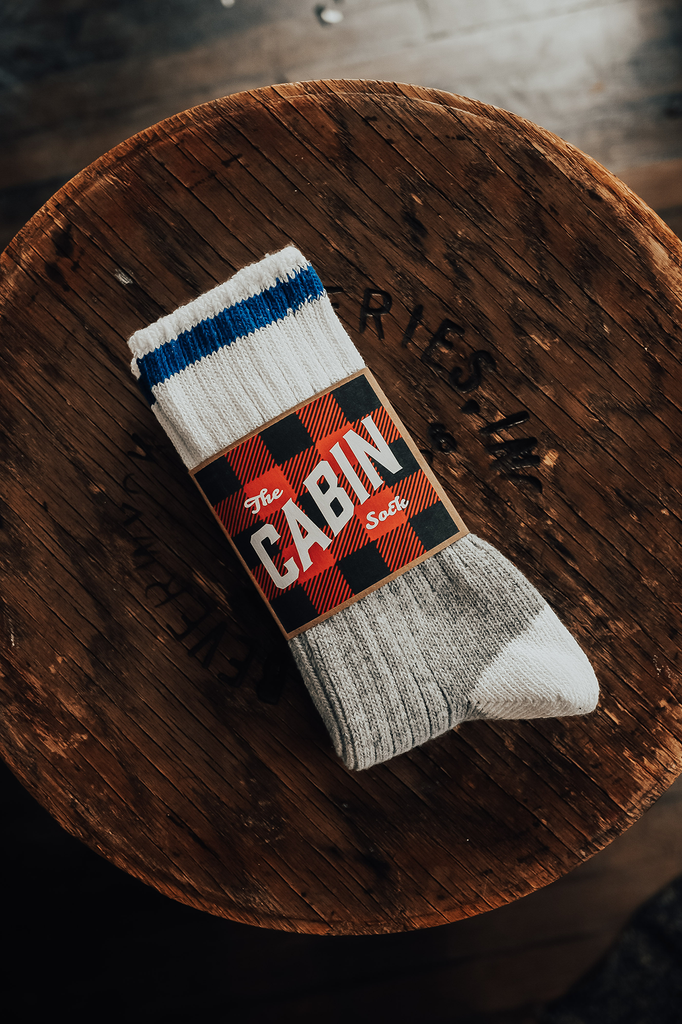 The Upcycled Wool Cabin Sock - Black