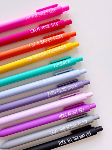 Zero Fucks Given Spicy Click Pen
