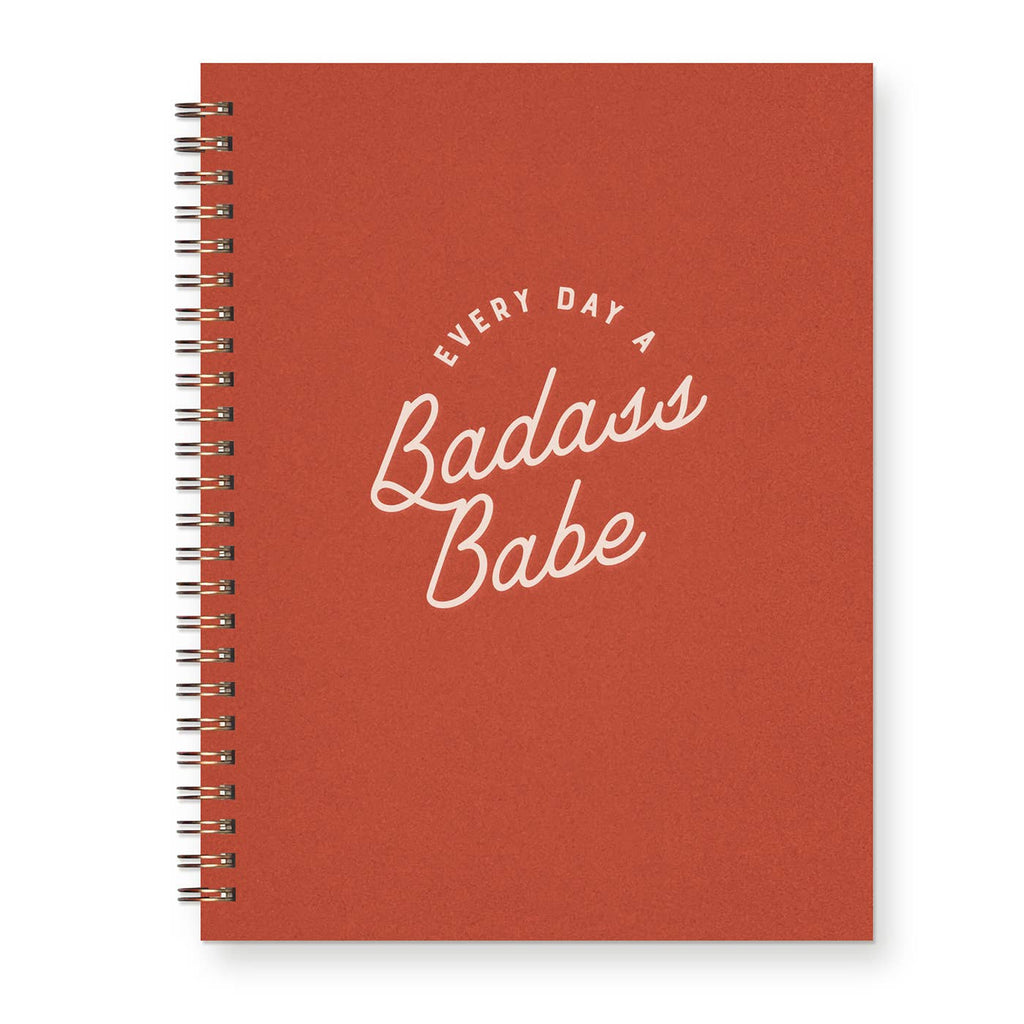 Ruff House Print Shop - Badass Babe Journal: Lined Notebook