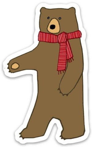 Corvidae drawings & designs - Snow Bear Sticker