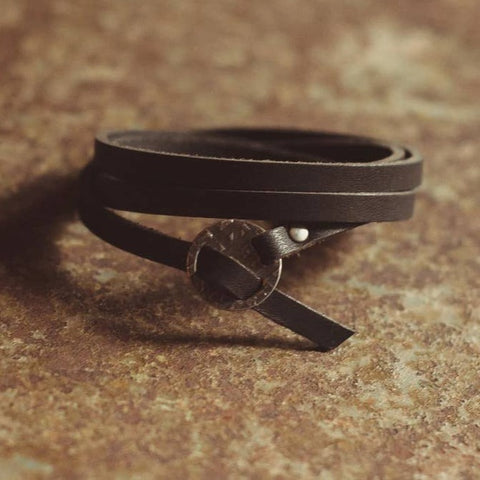 Range Leather Co. - Whitney Wrap Bracelet - Black