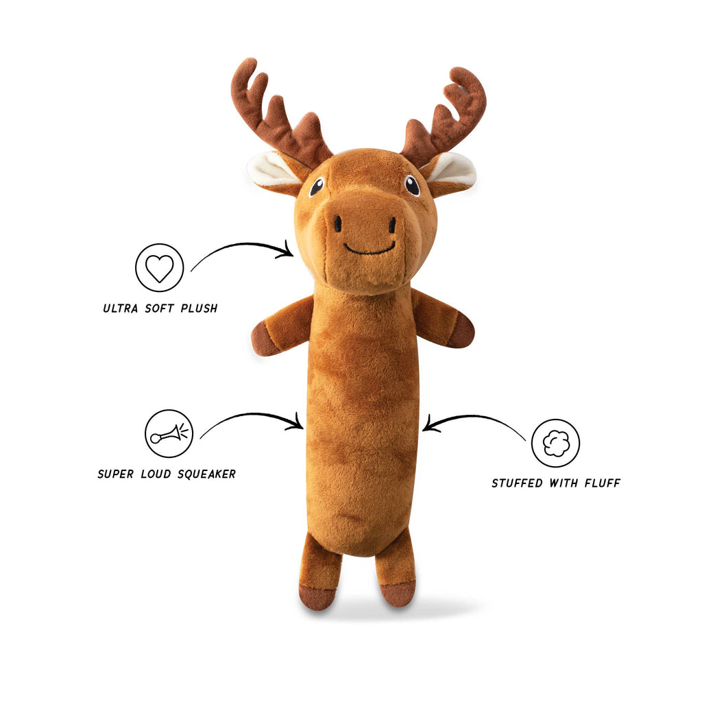 Wagsdale - Easily Amoosed Plush Dog Toy