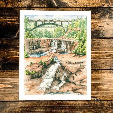 Art by Sj Nielsen - Gooseberry Falls Print