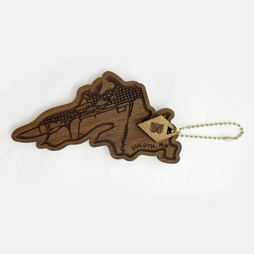 Bailey Builds - Wood Key Chain: Zenith City | Lake Superior, Duluth