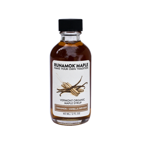 Cinnamon+Vanilla Infused Organic Maple Syrup 60ml