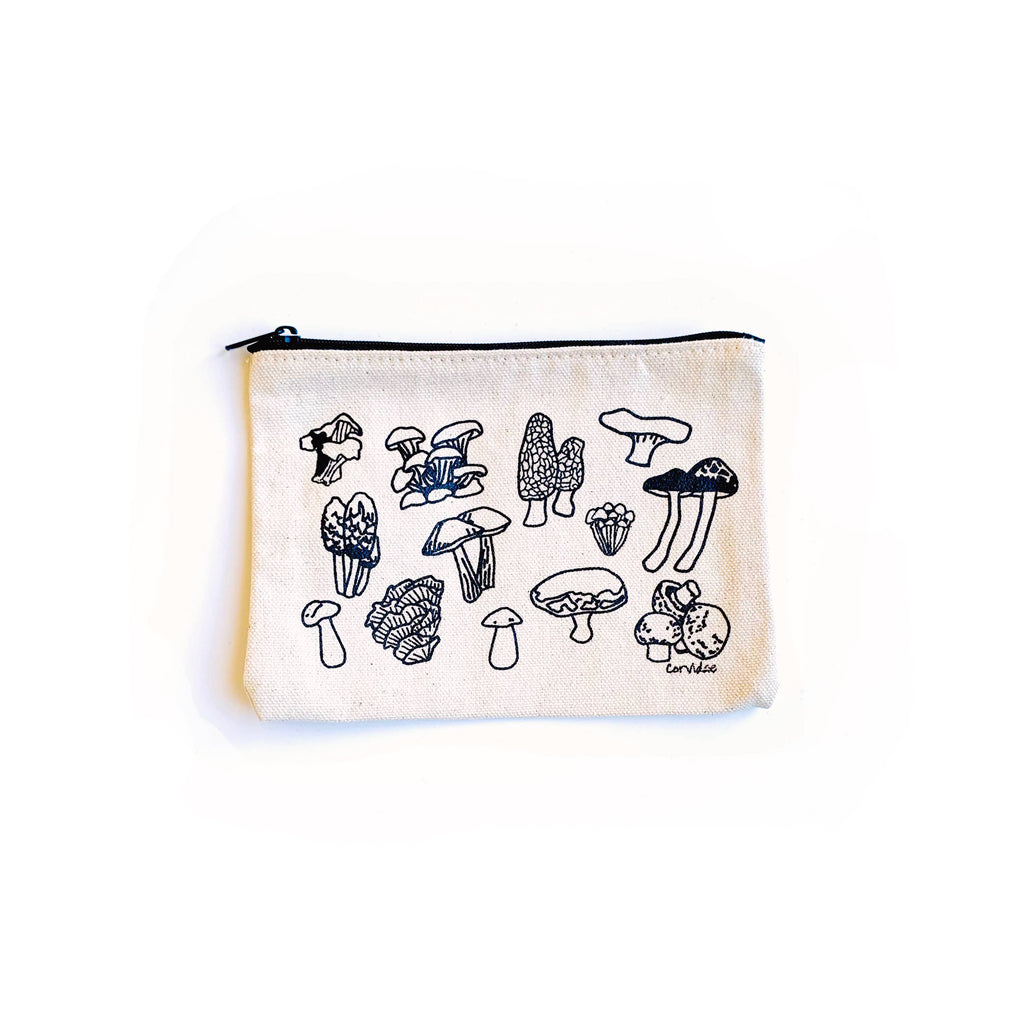 Corvidae drawings & designs - Mushroom small 
Zipper Pouch
