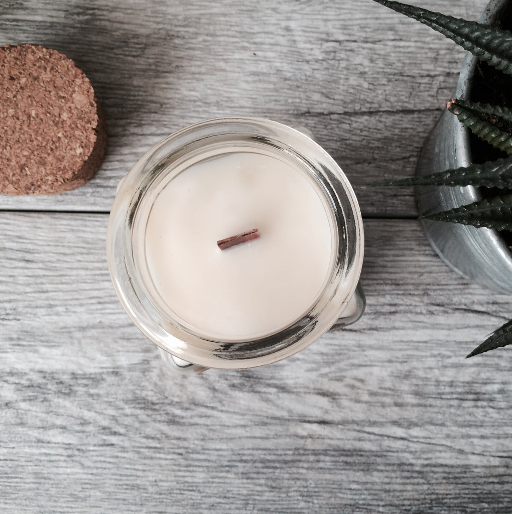 JUST PEACHY  100% SOY WOODEN WICK CANDLE – ALIBI NYC