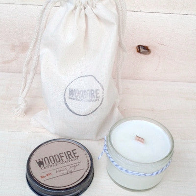 Jelly Jar Wood Wick Soy Candle - Woodfire Candle Co - 3