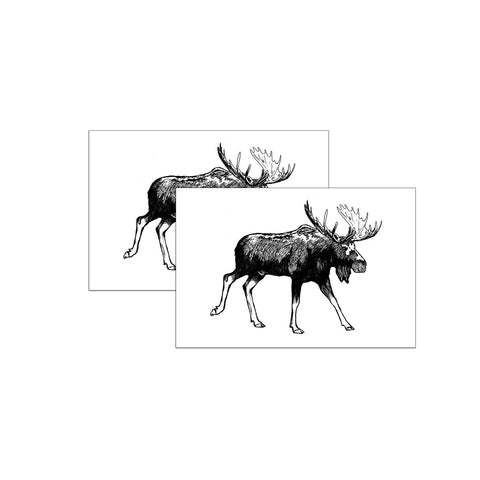 Corvidae drawings & designs - Moose Temporary Tattoo