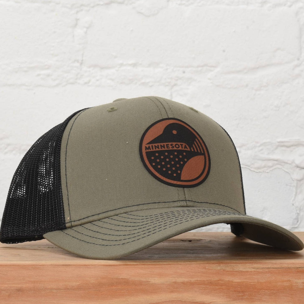 Minnesota Loon Snapback Hat: Loden/Black
