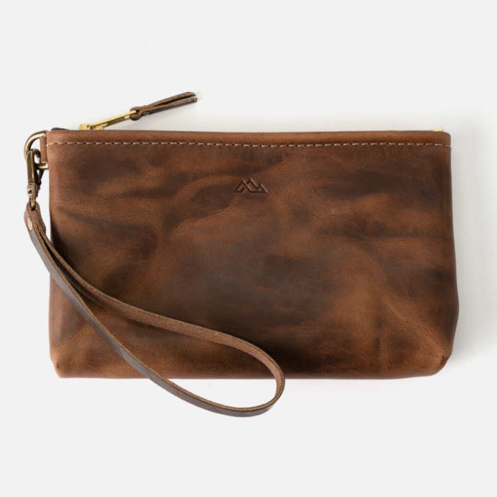 Range Leather Co. - McKinley Clutch | Leather Clutch with Wrist Strap