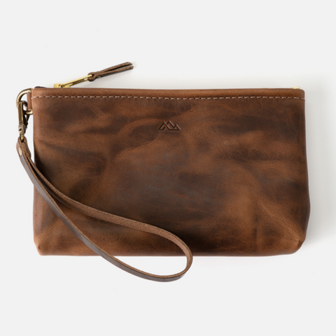 Range Leather Co. - McKinley Clutch | Leather Clutch with Wrist Strap