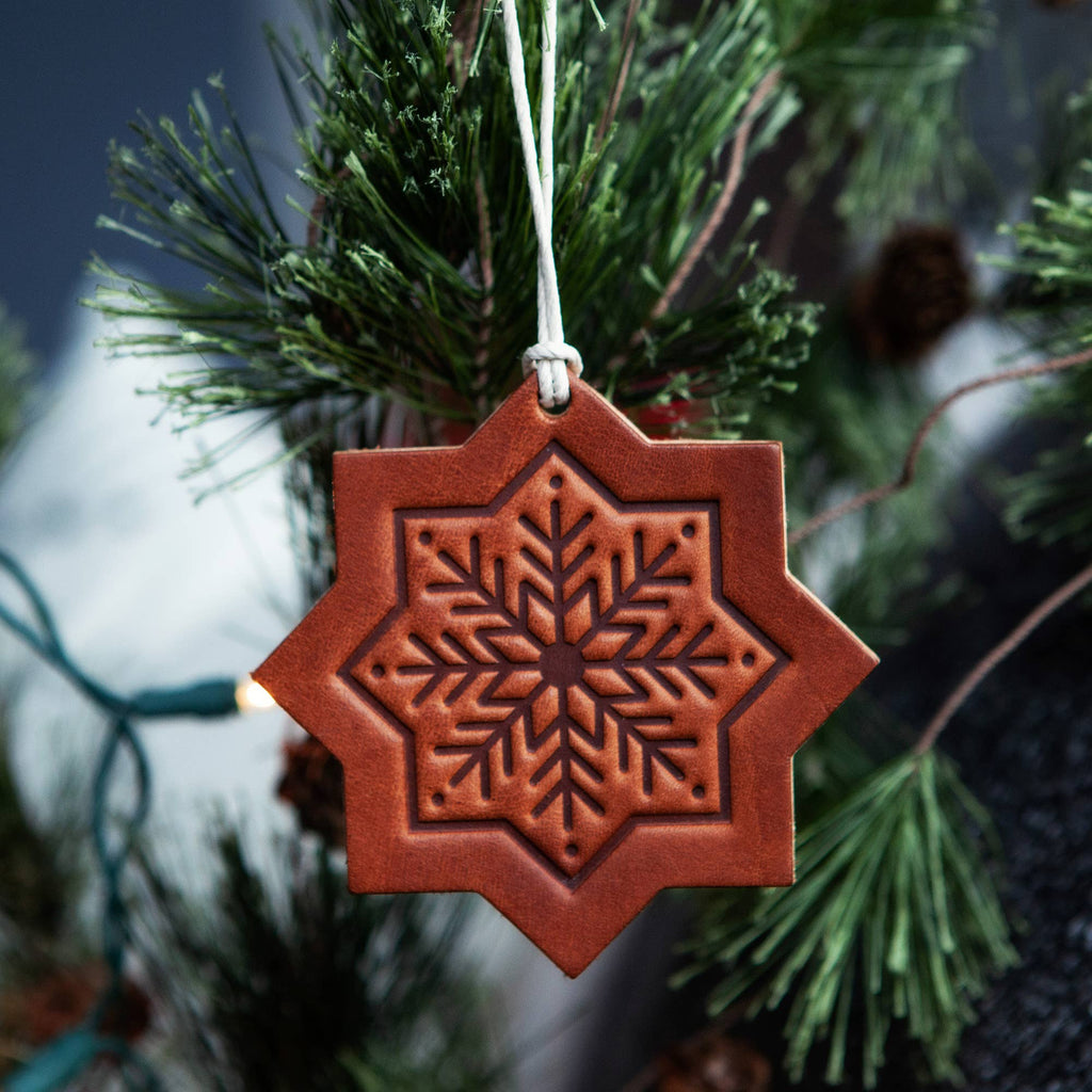 Sugarhouse Leather - Snowflake Holiday/Christmas Ornament