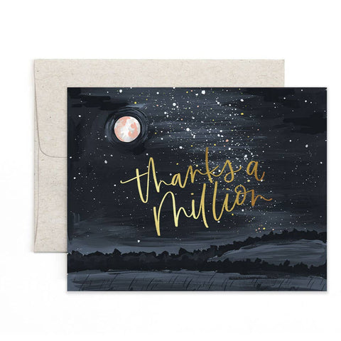 Thanks Starry Night Card - 1canoe2 | One Canoe Two Paper Co.