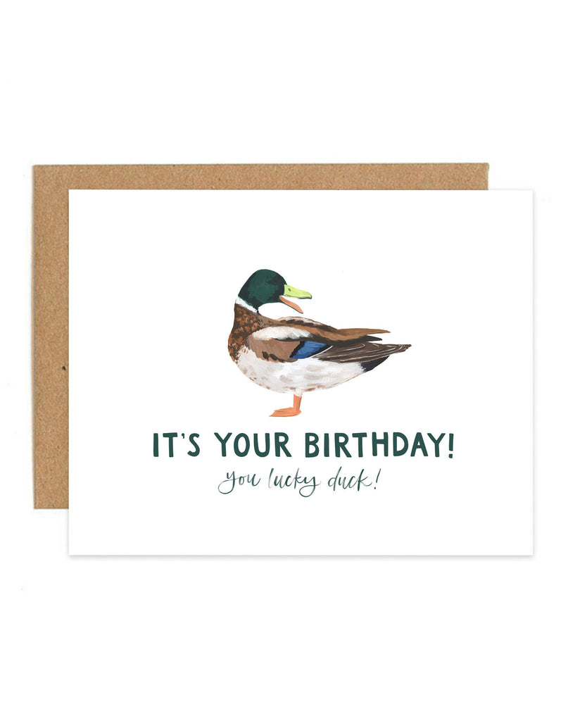 1canoe2 | One Canoe Two Paper Co. - Lucky Duck Birthday Greeting Card