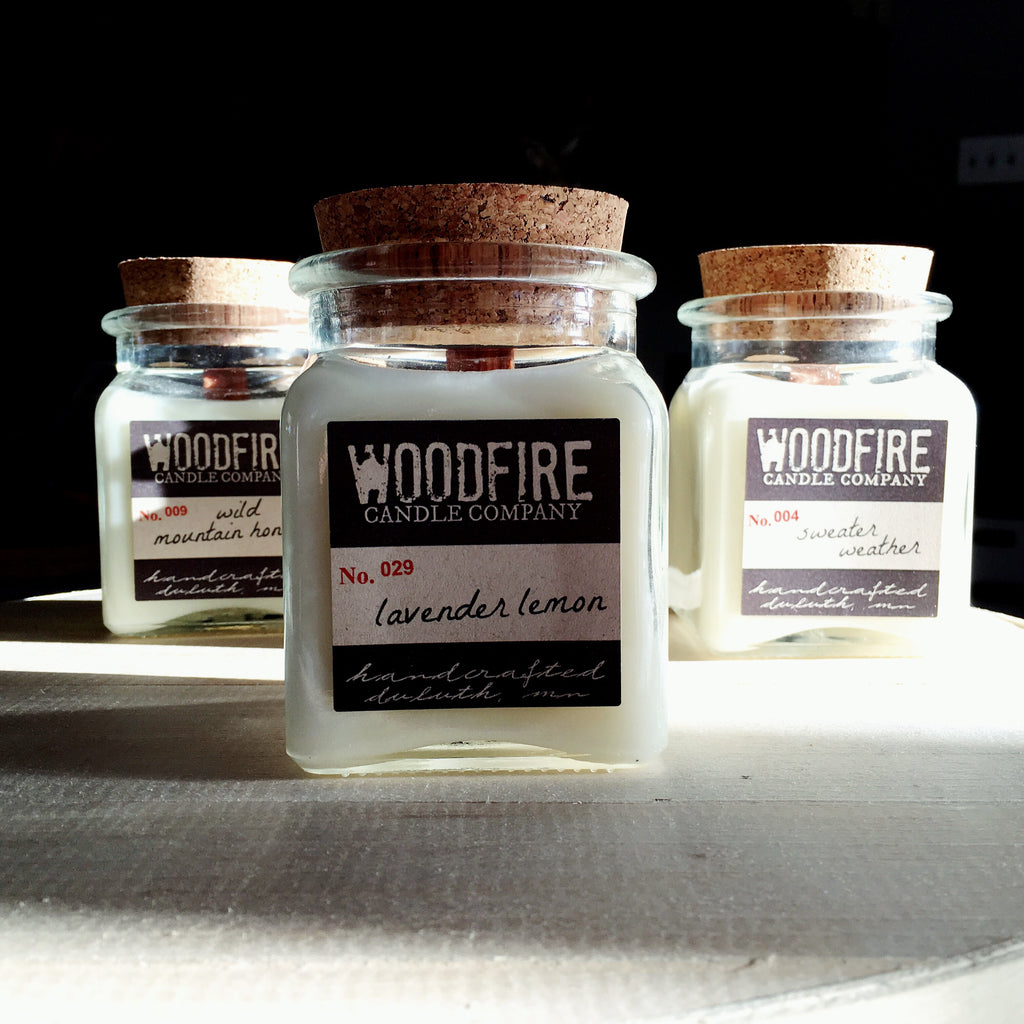 Mason Jar Wood Wick Soy Candle – Woodfire Candle Co