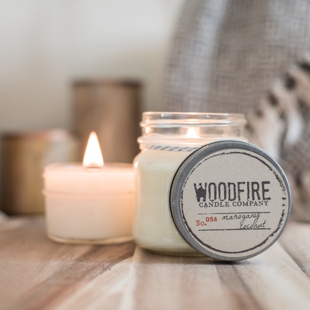 Mason Jar Wood Wick Soy Candle – Woodfire Candle Co