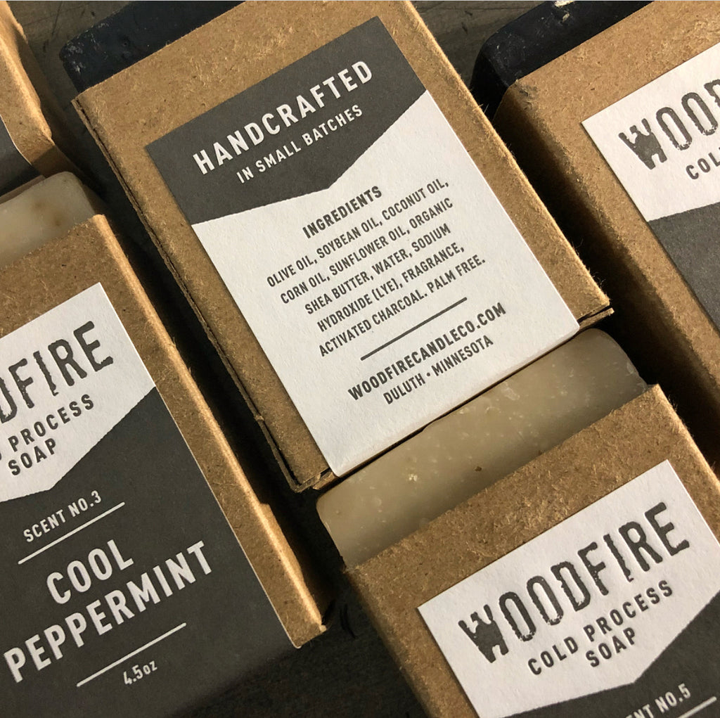 Cold process soaps by Woodfire Candle Co